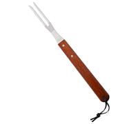 MUELODSIC Set de Brochettes à Rôtir en Acier Inoxydable Manche en Bois Marron, Poignée Antidérapante Confortable pour Barbecue en Extérieur