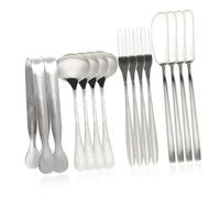 MUELODSIC Set de Couteaux à Fromage Acier Inoxydable Multifonctions avec Épandeur Beurre Mini Pinces et Cuillères Dessert pour Service Pratique