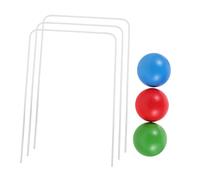 MUELODSIC Set de Croquet pour Garçon Fille Kit de Jeu Activité Extérieur avec Arceaux Amovibles Balle et Buts Fil de Jeu de Jardin Familial pour Fêtes et Loisirs Plein Air