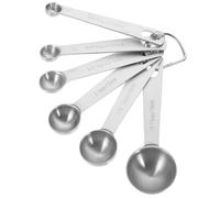 MUELODSIC Set de Cuillères à Mesurer Acier Inoxydable Cuillères Doseuses Multiprises avec Graduation Double pour Café Cuisson Pâtisserie Café Grains Usage Domestique et Professionnel
