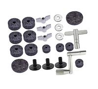 MUELODSIC Set Feutrés Antidérapants pour Cymbales de Batterie Protège Cymbales Standard Accessoires Pratiques pour Kit de Batterie