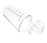 MUELODSIC Shaker à Cocktail en Plastique Transparent 530 Ml Gradué Gobelet Mélangeur 3 Parties pour Thé au Lait et Boissons Secoueur Portable et Étanche Ustensile Bar Cuisine Polyvalent