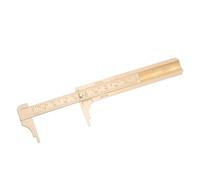 MUELODSIC Souverain Vernier En Laiton Outil De Mesure En Métal Pied à Coulisse à Double Échelle Règle à Double Échelle Outil De Mesure De Bijoux Règle En Laiton Pied à Coulisse Métrique Doré