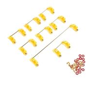 MUELODSIC Stabilisateur de Clavier Mécanique en Acier Inoxydable Doré Portable, Structure Raisonnable, Modèle 6.25u et 2u, Accessoire Informatique Essentiel pour Gamers