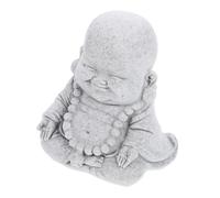 MUELODSIC Statue de Bouddha Grès pour Aquarium Statuette Décorative Compacte Ornement sous-Marin Unique