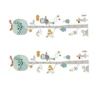 MUELODSIC Sticker Mural Hauteur Garçon Fille Toise Murale Animaux Forêt Colorée Mesure de Croissance pour Chambre Garçon Fille Autocollant Décoratif Amusant