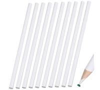 MUELODSIC Stylo à Pointe D'ongle 10 Pcs Blanc, Outil à Points pour Manucure, Sélecteur de Strass Précis, Stylo Pointiller Manuel pour Nail Art Professionnel et Usage Personnel, Création
