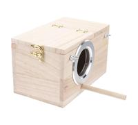 MUELODSIC Support De Nidification Oiseau Bois Nichoir pour Oiseaux De Jardin Petite Protection Vent Et Pluie Adapté Aux Mésanges Et Pinsons