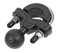 MUELODSIC Support de Téléphone pour Moto Rotule M10, Fixation par Boulon en U sur Guidon, Base Robuste en Abs et Métal, Antidérapant et Résistant la Déformation, Compatible GPS