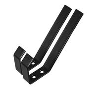 MUELODSIC Support Mural Porte-Casques De Moto en Acier Inoxydable Lot De 2 Grand Format Noir, Porte-Chapeaux Polyvalent pour Garage Et Vestiaire, Accessoires Moto pour Hommes, Usage Tout Saison