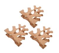 MUELODSIC Support pour Haltères à 3 Niveaux en Plastique - Organisateur Compact et Robuste pour Rangement de Petits Poids de Musculation - Lot de 3 Pièces pour Salle de Sport à Domicile