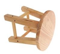 MUELODSIC Tabouret Bois Massif Multifonctionnel Escabeau Antidérapant pour Salle de Bain et Entrée Petit Banc Pratique pour Changer de Chaussures et Atteindre Hauts Meubles Léger et