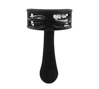 MUELODSIC Tambourin à Double Rangée de Cymbalettes Métalliques Instrument de Percussion à Main Portable pour Adultes Mini Instrument de Musique pour Accompagnement Guitare Percussion