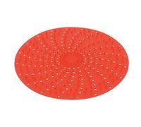MUELODSIC Tapis de Cuisson Silicone Réutilisable pour Friteuse Air Chaud Tapis Perforé pour Circulation Accessoire Cuisine Antiadhésif Compatible Friteuse Air Fryer Rouge