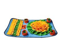 MUELODSIC Tapis de Fouille pour Chien Bleu Antidérapant Tissu Lavable Main et Machine Stimule et Réduit Stress des Chiots et Chiens