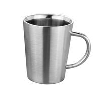 MUELODSIC Tasse Acier Inoxydable à Double Paroi Mug Thermique Isolant Grand Volume pour Café Thé et Boissons Froides Base Antidérapante Design sans Risque de Casse