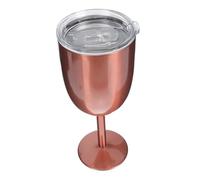 MUELODSIC Verre à Vin Acier Inoxydable Double Paroi Rose Doré Coupe Multifonction pour et Eau Accessoire Élégant pour Maison Restaurant et