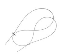 MUELODSIC Verrou de Cordon de Rideau Acier Inoxydable Double Réglable pour Suspension de Rideaux Câble Gainé avec Serrage Fiable Accessoire pour Accroche Fenêtre