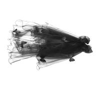 MUELODSIC Voile Noir pour Enterrement de Vie de Jeune Fille Accessoire Réutilisable Voile de Mariage Confortable et Décoratif pour Halloween et Cosplay