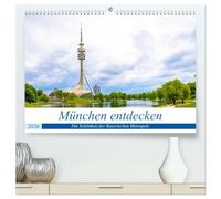 München entdecken - Die Schönheit der Bayerischen Metropole (hochwertiger Premium Wandkalender 2026 DIN A2 quer), Kunstdruck in Hochglanz: Eine ... und Geheimtipps in München.