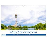 München entdecken - Die Schönheit der Bayerischen Metropole (Wandkalender 2026 DIN A3 quer), CALVENDO Monatskalender: Eine Fotoreise mit bekannten Sehenswürdigkeiten und Geheimtipps in München.