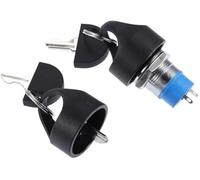 MUEOSI 1 jeu d'interrupteurs d'allumage, interrupteur de démarrage et verrouillage avec 4 clés, interrupteur à clé for scooter de mobilité, 3 roues, 4 roues, fauteuils électriques, véhicule électrique