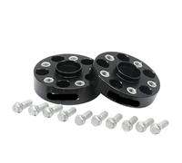 MUEOSI 2 pièces 25/30/35/40 mm PCD 5 x 112 CB 66,5 mm Adaptateur d'entretoise de roue for Audi, Q5 (8R)/A6 (C6)/A6 Avant (4G5, C7)/A7/A8/A4 (B8)/A5 adaptateurs de roue(2PCS 25MM BLACK)