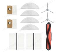 MUEOSI Brosse principale/latérale, filtre HEPA, boîte à poussière en tissu, sac à poussière, for pièces d'aspirateur Robot Xiaomi, Lydsto R1 / R1A / R1 Pro / S1 collecteur de poussière(Size:White Set