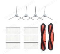 MUEOSI Brosse principale/latérale, filtre HEPA, boîte à poussière en tissu, sac à poussière, for pièces d'aspirateur Robot Xiaomi, Lydsto R1 / R1A / R1 Pro / S1 collecteur de poussière(Size:White Set