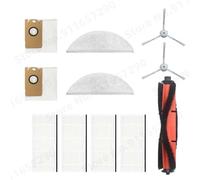 MUEOSI Brosse principale/latérale, filtre HEPA, boîte à poussière en tissu, sac à poussière, for pièces d'aspirateur Robot Xiaomi, Lydsto R1 / R1A / R1 Pro / S1 collecteur de poussière(Size:White Set