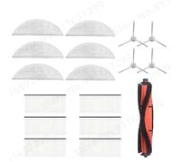 MUEOSI Brosse principale/latérale, filtre HEPA, boîte à poussière en tissu, sac à poussière, for pièces d'aspirateur Robot Xiaomi, Lydsto R1 / R1A / R1 Pro / S1 collecteur de poussière(Size:White Set