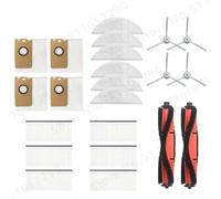 MUEOSI Brosse principale/latérale, filtre HEPA, boîte à poussière en tissu, sac à poussière, for pièces d'aspirateur Robot Xiaomi, Lydsto R1 / R1A / R1 Pro / S1 collecteur de poussière(Size:White Set