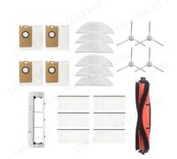 MUEOSI Brosse principale/latérale, filtre HEPA, boîte à poussière en tissu, sac à poussière, for pièces d'aspirateur Robot Xiaomi, Lydsto R1 / R1A / R1 Pro / S1 collecteur de poussière(Size:White Set