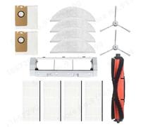 MUEOSI Brosse principale/latérale, filtre HEPA, boîte à poussière en tissu, sac à poussière, for pièces d'aspirateur Robot Xiaomi, Lydsto R1 / R1A / R1 Pro / S1 collecteur de poussière(Size:White Set