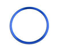MUEOSI Étui à autocollants de garniture centrale d'anneau de volant de voiture, for Audi, for A3 2013-2015, accessoires de décoration couvre les accessoires autocollant décoratif pour volant(1pcs blue