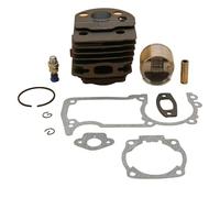 MUEOSI Joint de soupape de décompression de Piston de cylindre de 45MM 46MM, for HUSQVARNA 51 55 pièces de rechange de moteur de tronçonneuse de jardin Piston de cylindre de tronçonneuse(HUS55 46MM)