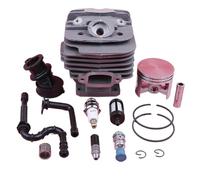 MUEOSI Kit cylindre-piston 48mm, for MS360 036 034, filtre à huile, ligne de filtre à huile, soupape de décompression d'admission, pièce de rechange for tronçonneuse Piston de cylindre de tronçonneuse