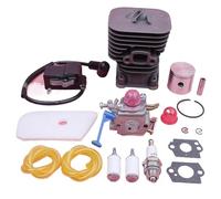 MUEOSI Kit de bobine d'allumage de carburateur à Piston cylindre 35mm, for tondeuse Husqvarna 128C 128CD 128LD 545008082 545081848 545046701 Piston de cylindre de tronçonneuse
