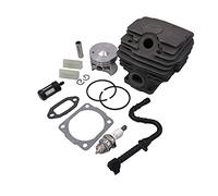 MUEOSI Kit de joint de Piston de cylindre de 46mm, for 028 028AV 028 SUPER QW WB, barre de tronçonneuse à bois, filtre de ligne de carburant 1118 020 1203 Piston de cylindre de tronçonneuse
