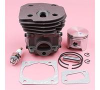 MUEOSI Kit de joint de silencieux d'anneau de Piston de cylindre de 45mm, for Jonsered CS2141 CS2145 CS2149 CS2150 CS2152 CS2153 tronçonneuse avec bougie d'allumage Piston de cylindre de tronçonneuse