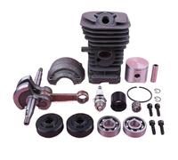 MUEOSI Kit de joints de roulement de manivelle de cylindre de Piston de 40mm, for Husqvarna 136 137 141 142 tronçonneuse 530069941 503920801 W d'admission Piston de cylindre de tronçonneuse