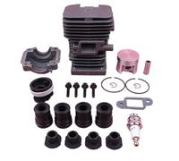MUEOSI Kit de montage de tampon AV de vis cylindrique de moteur de piston de cylindre, for pièce de rechange de tronçonneuse, For MS180 018 MS 180 d'admission 38 mm Piston de cylindre de tronçonneuse