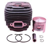 MUEOSI Kit de Piston de culasse de 58mm, for 070 090 remplacement 1106-020-1202 tronçonneuse Nikasil avec Circlips à anneau de broche Piston de cylindre de tronçonneuse