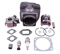 MUEOSI Kit de piston de cylindre de 47 mm, for MS361 MS 361, joint de roulement de soupape de décompression de carburateur, tronçonneuse, pièce d'outil de rechange Piston de cylindre de tronçonneuse