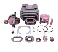 MUEOSI Kit de piston de cylindre de 52 mm, pour, for MS380 038 MS 380 joint d'étanchéité d'huile de vilebrequin pièce de rechange d'outil de tronçonneuse Piston de cylindre de tronçonneuse