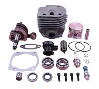 MUEOSI Kit de piston de vilebrequin cylindre de 50 mm, for tronçonneuse Husqvarna 362 365 371 372 372XP 503 93 93-72 503 74 87-01 W roulement à aiguilles Piston de cylindre de tronçonneuse