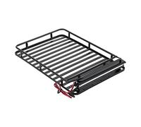 MUEOSI Porte-Bagages de Toit avec Barre Lumineuse Light TRX4 SCX10, for RC4WD, GEN8 Axial SCX10 III Finition soignée Porte-Bagages de Toit pour Voiture(Type 2)
