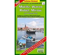 Müritz, Waren, Röbel und Umgebung 1 : 50 000 Radwander- und Wanderkarte: Ausflüge im westlichen Müritz-Nationalpark um die Müritz zwischen Waren, Röbel und Mirow