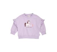 Müsli by GREEN COTTON Sweat-shirt brun foncé / lilas / rosé / blanc, Taille 92