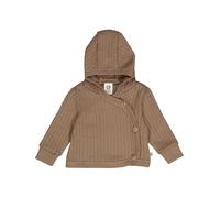 Müsli by Green Cotton Veste matelassée en Coton Cardigan Sweater, Walnut, 3 Mois Mixte bébé